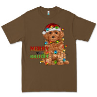Cacao merry and bright toy poodle Premium Tee - RanaPortraitStore