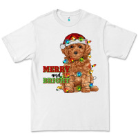 White merry and bright toy poodle Premium Tee - RanaPortraitStore