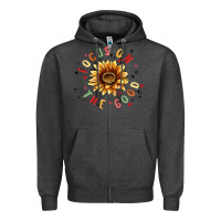 Charcoal Heather focus on the good Zipper Hoodie - MaliasSmallBusiness