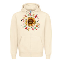 Sandshell focus on the good Zipper Hoodie - MaliasSmallBusiness