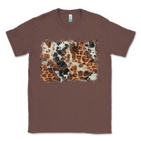 Chestnut cowhide leopard background Classic Tee - BarkalooDesign