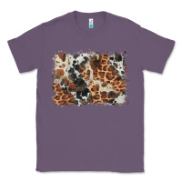 Lavender cowhide leopard background Classic Tee - BarkalooDesign