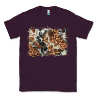 Plum cowhide leopard background Classic Tee - BarkalooDesign
