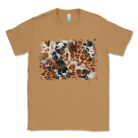 Toasted Coconut cowhide leopard background Classic Tee - BarkalooDesign