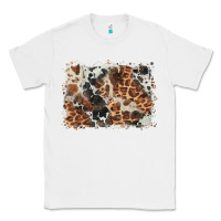 White cowhide leopard background Classic Tee - BarkalooDesign