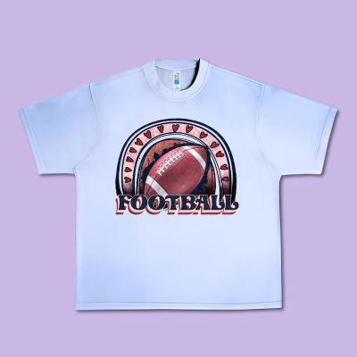 Football Rainbow Urban Heavy Tee Designed By Jahusdesignshop