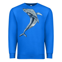 True Royal humpback whale jumping Premium Sweatshirt - BarkalooDesign