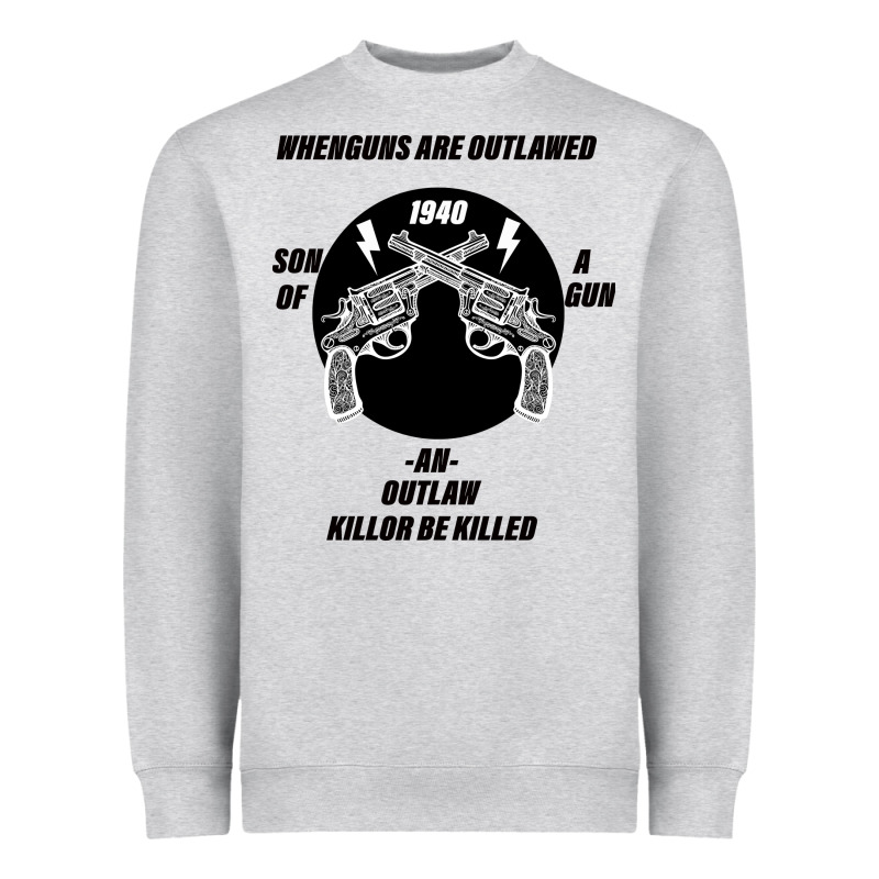 Guns - When Guns Are Outlawed I'll Be Outlaw Heavyweight Sweatshirt by Bettercallsaul | Teevron