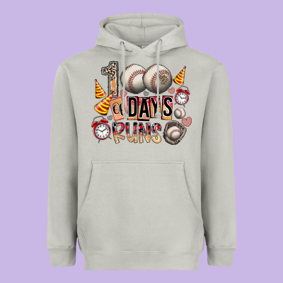 100 Of Days Runs Heavyweight Hoodie Designed By Sublimationcraftshop