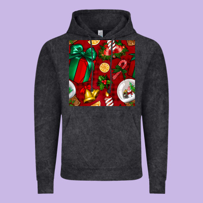 Christmas Snow Globe Seamless Pattern Vintage Hoodie Designed By Bundleandbundleshop
