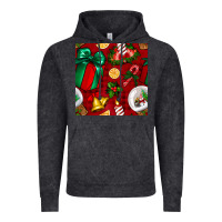 Vintage Black christmas snow globe seamless pattern Vintage Hoodie - BundleAndBundleShop