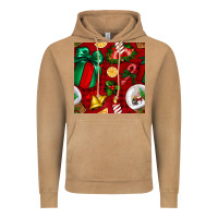 Vintage Camel christmas snow globe seamless pattern Vintage Hoodie - BundleAndBundleShop