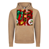 Vintage Coffee christmas snow globe seamless pattern Vintage Hoodie - BundleAndBundleShop