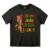 Asphalt steppin into juneteenth Heavy Core Tee - Zillion Design Studio
