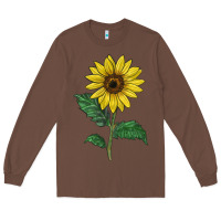 Chestnut Sunray yellow sunflower Long Sleeve Tee - LillyAllenDesigns