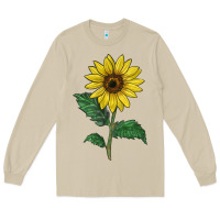 Mushroom Sunray yellow sunflower Long Sleeve Tee - LillyAllenDesigns