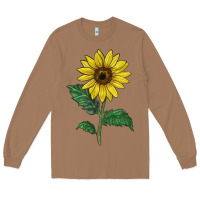 Toasted Coconut Sunray yellow sunflower Long Sleeve Tee - LillyAllenDesigns