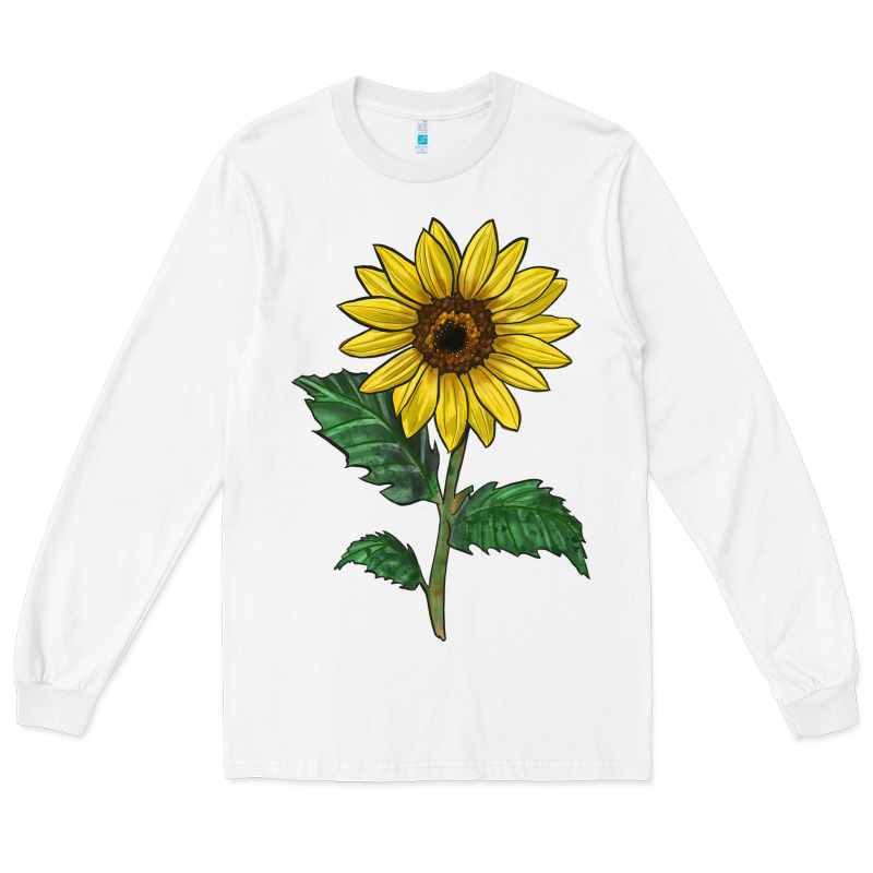 Sunray Yellow Sunflower Long Sleeve Tee by LillyAllenDesigns | Teevron
