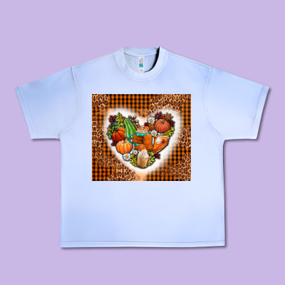 Western Fall Heart Urban Heavy Tee Designed By Adodesignshop