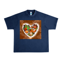 Navy western fall heart Urban Heavy Tee - AdoDesignShop