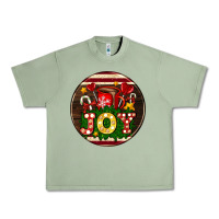 Oil Green Christmas joy and hot chocolate Urban Heavy Tee - AdoDesignShop