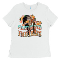 White feathered indians Ladies Tee - texasbilliewilder