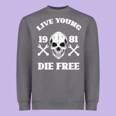 Live Young Die Free Heavyweight Sweatshirt Designed By Bettercallsaul