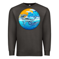 Smoke humpback whale Premium Sweatshirt - BarkalooDesign