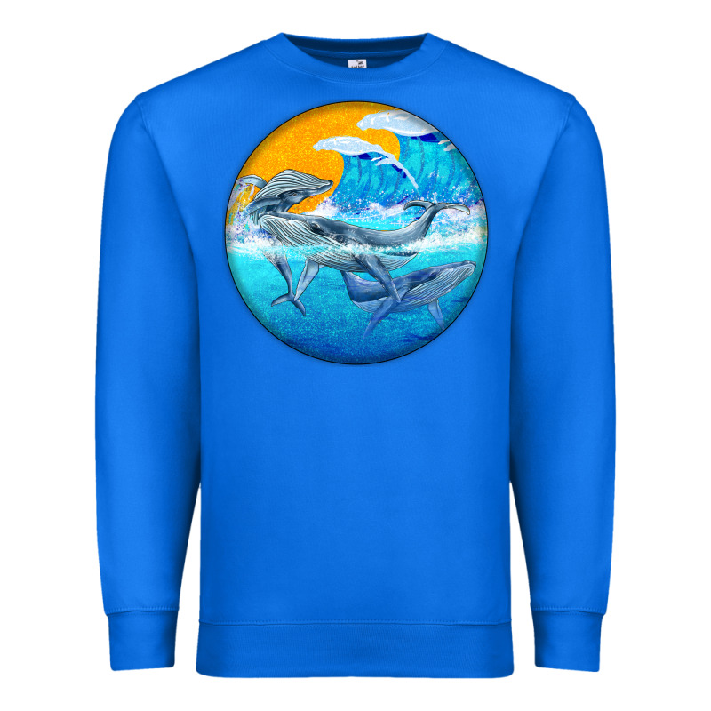 Humpback Whale Premium Sweatshirt by BarkalooDesign | Teevron