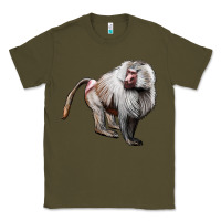 Army Green baboon Classic Tee - LillyAllenDesigns