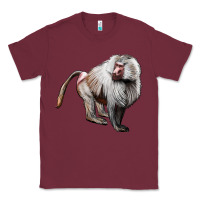 Burgundy baboon Classic Tee - LillyAllenDesigns