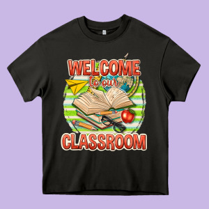 Welcome To Our Classroom Heavy Core Tee Designed By Texasbilliewilder