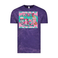 Cloud Purple merry Christmas pink coffee Vintage Tee - Jasminsmagicworld