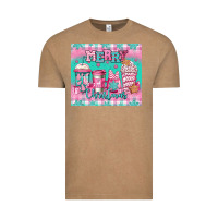 Vintage Coffee merry Christmas pink coffee Vintage Tee - Jasminsmagicworld
