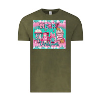 Vintage Olive merry Christmas pink coffee Vintage Tee - Jasminsmagicworld