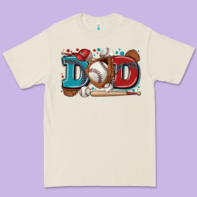 Dad Baseball Premium Tee Designed By Zillion Design Studio