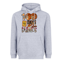 Heather Grey 100 of days slam dunks Heavyweight Hoodie - SublimationCraftShop