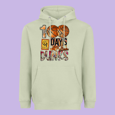 100 Of Days Slam Dunks Heavyweight Hoodie Designed By Sublimationcraftshop