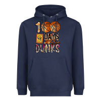 Navy 100 of days slam dunks Heavyweight Hoodie - SublimationCraftShop