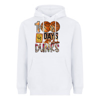 White 100 of days slam dunks Heavyweight Hoodie - SublimationCraftShop