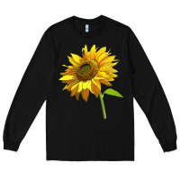 Black sunflower Long Sleeve Tee - LillyAllenDesigns