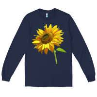 Navy sunflower Long Sleeve Tee - LillyAllenDesigns