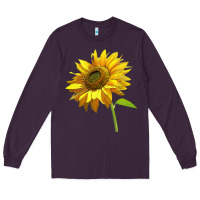 Plum sunflower Long Sleeve Tee - LillyAllenDesigns
