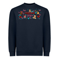Navy love vibes and valentines Heavyweight Sweatshirt - AdoDesignShop