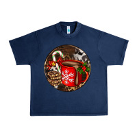 Navy Christmas hot chocolate and chocolate Urban Heavy Tee - AdoDesignShop