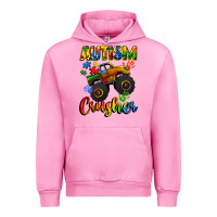 Fuchsia Pink autism crusher Urban Hoodie - CowGirlArtShop