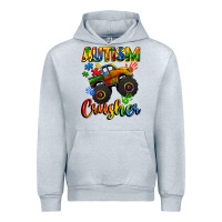 Heather Grey autism crusher Urban Hoodie - CowGirlArtShop