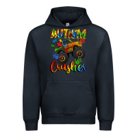 Navy autism crusher Urban Hoodie - CowGirlArtShop