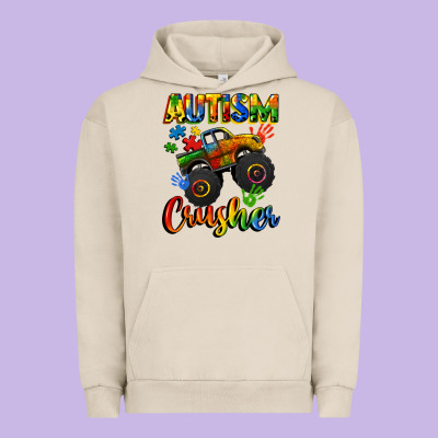 Autism Crusher Urban Hoodie Designed By Cowgirlartshop