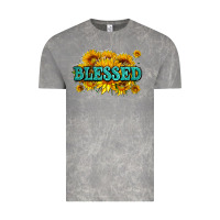 Cloud Rock glitter blessed with sunflowers Vintage Tee - AdoDesignShop